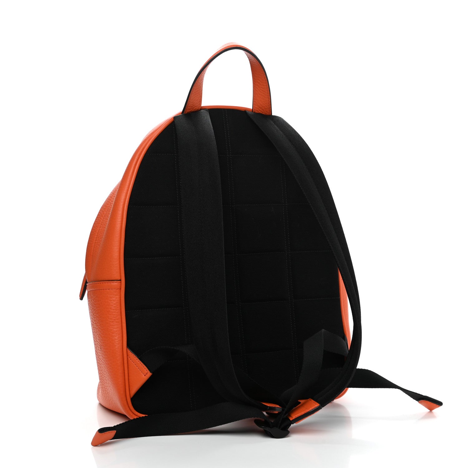 Mulberry Heavy Grain Calfskin Zipped Backpack Mandarin Orange 3 of 10