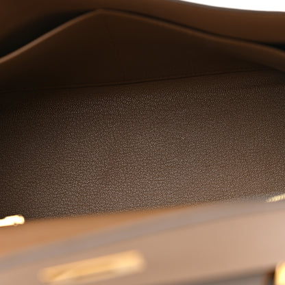 Hermes Evercolor Kelly Retourne 28 Beige De Weimar 5 of 17