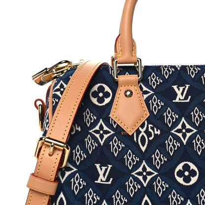 Louis Vuitton Jacquard Since 1854 Speedy Bandouliere 25 Blue 8 of 11