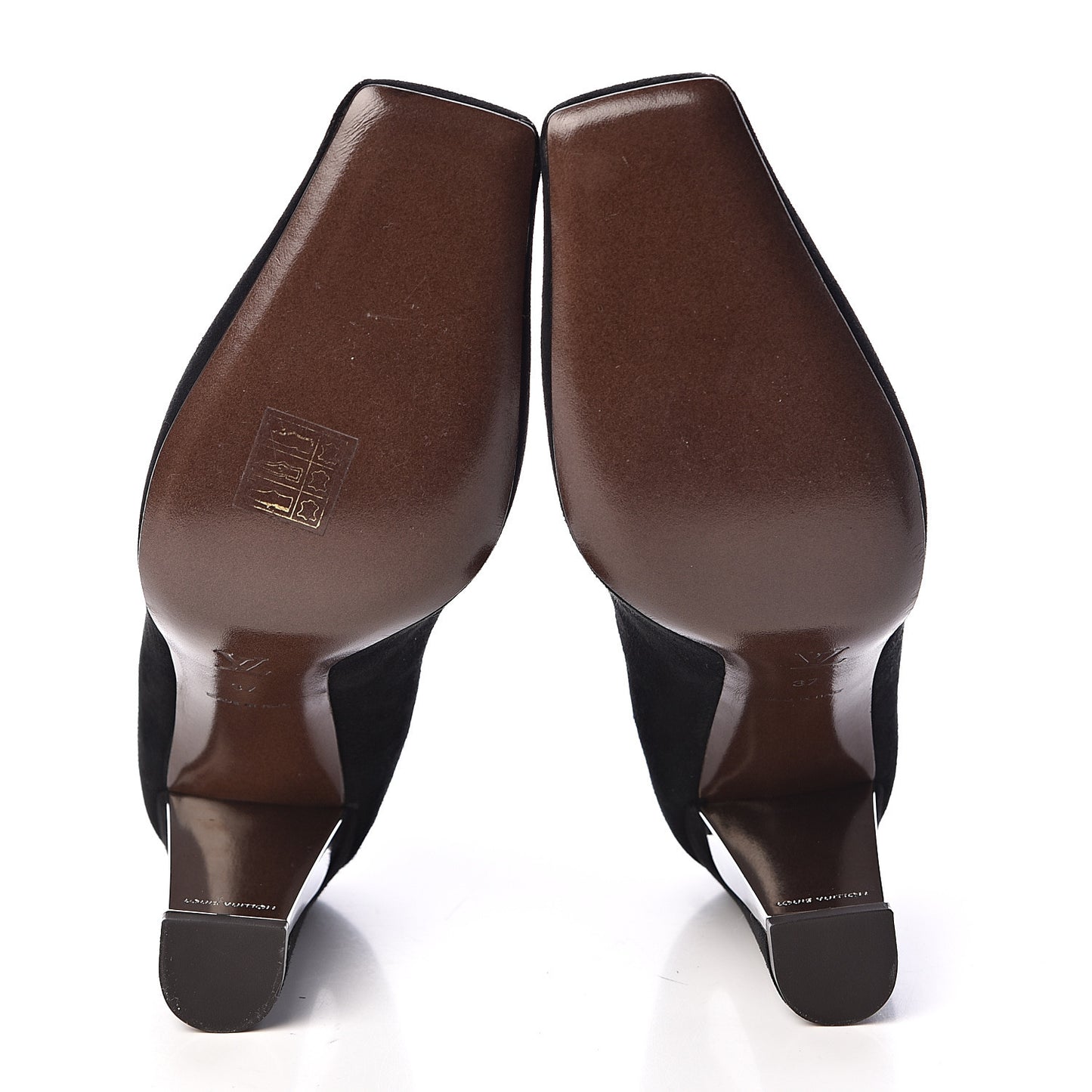 Suede Mirrored Ball Pumps 37 Black
