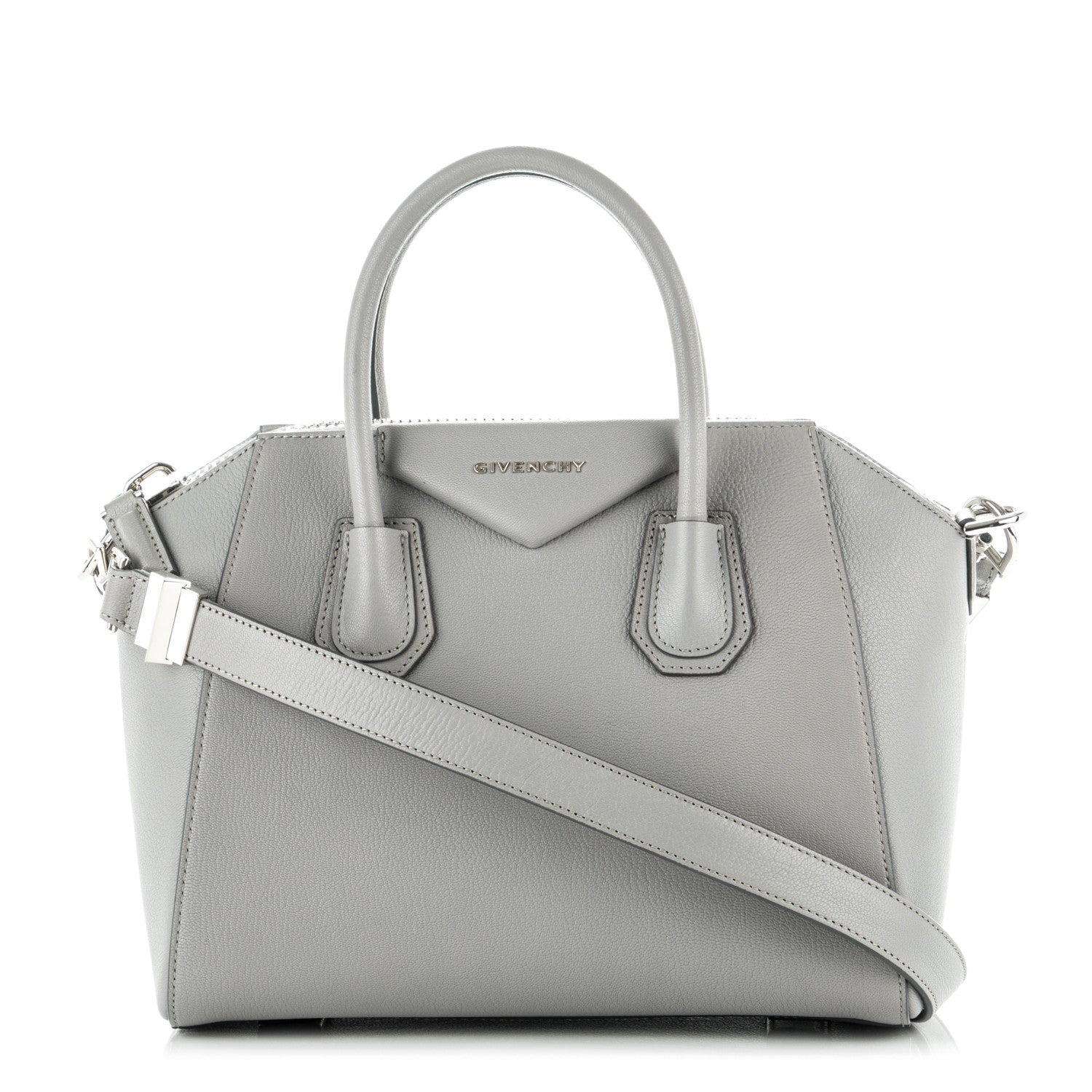 Givenchy Sugar Goatskin Small Antigona Pearl Grey 1 of 7