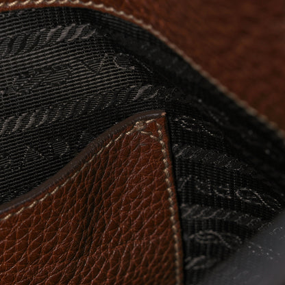 Prada Vitello Daino Side Pocket Hobo Bruciato 19 of 20