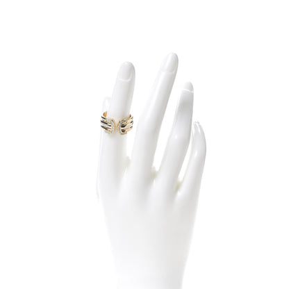 Cartier 18K Pink Yellow White Gold Diamond 11mm C De Ring 51 5.75 2 of 4