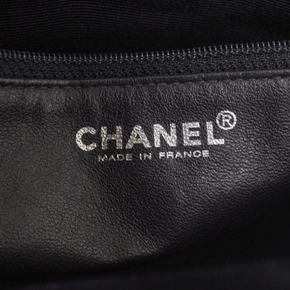 Chanel Leather Contrast Stitch Surpique Shoulder Bag Black 7 of 11