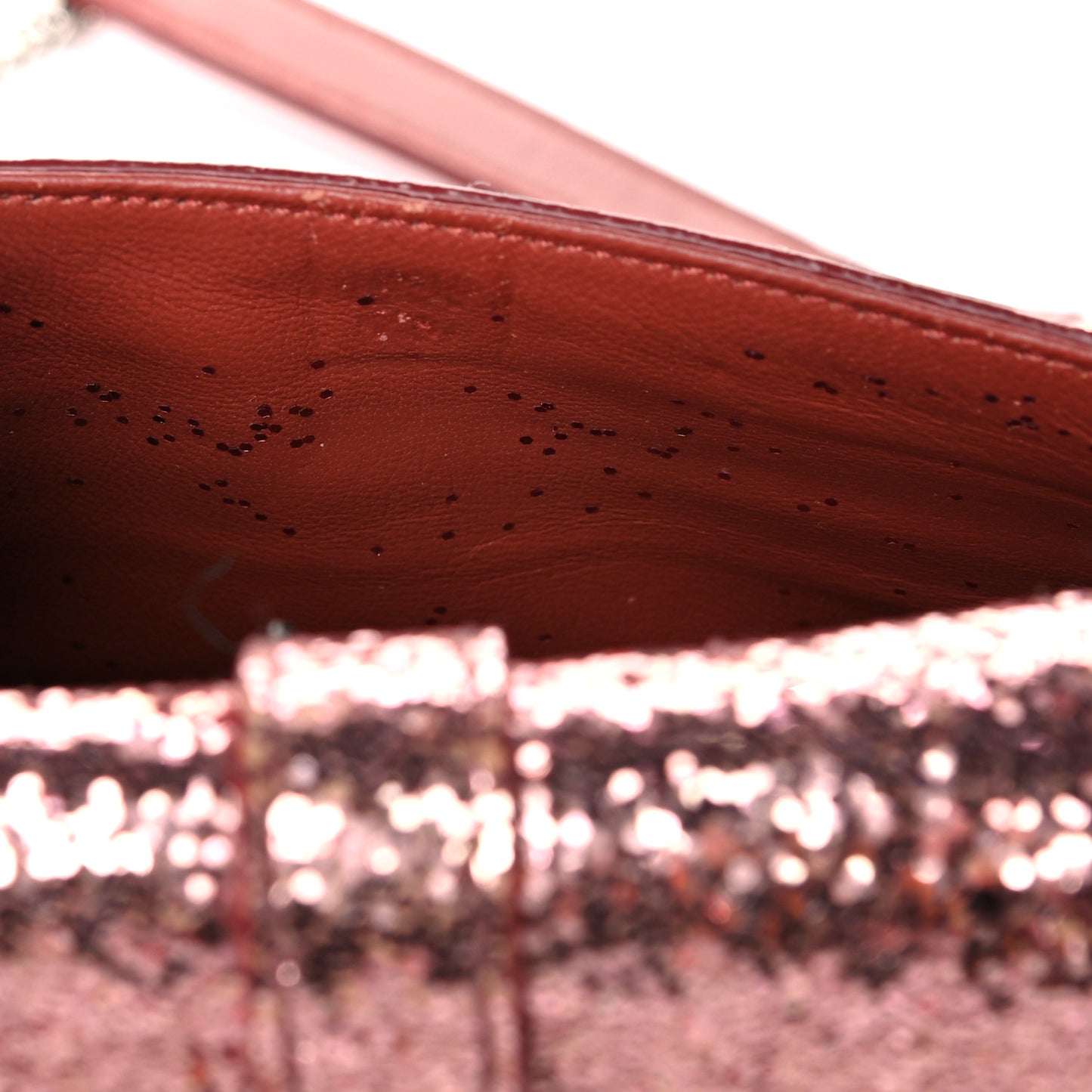 Glitter Monogram Galactica Satchel Pink