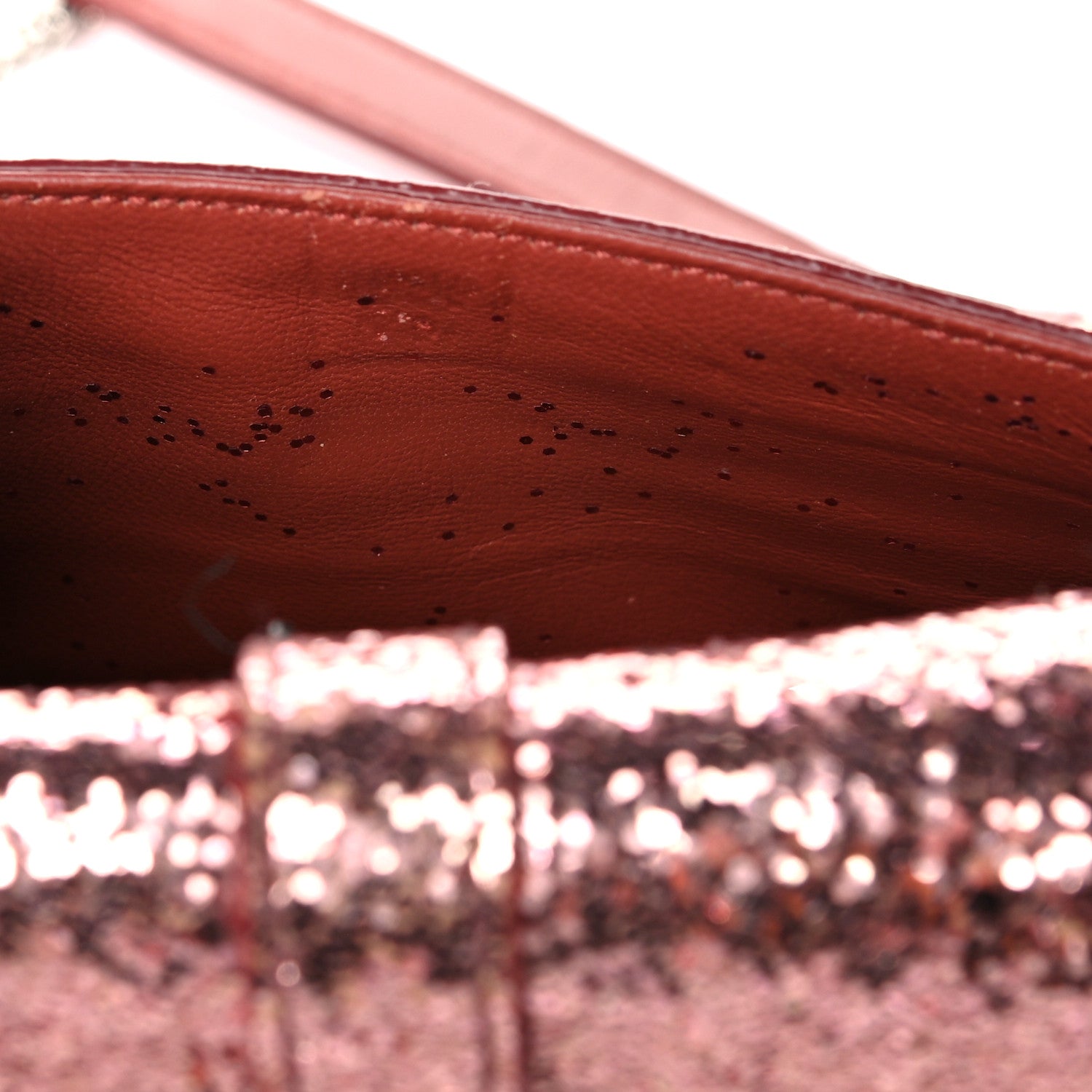 Saint Laurent Glitter Monogram Galactica Satchel Pink 14 of 19