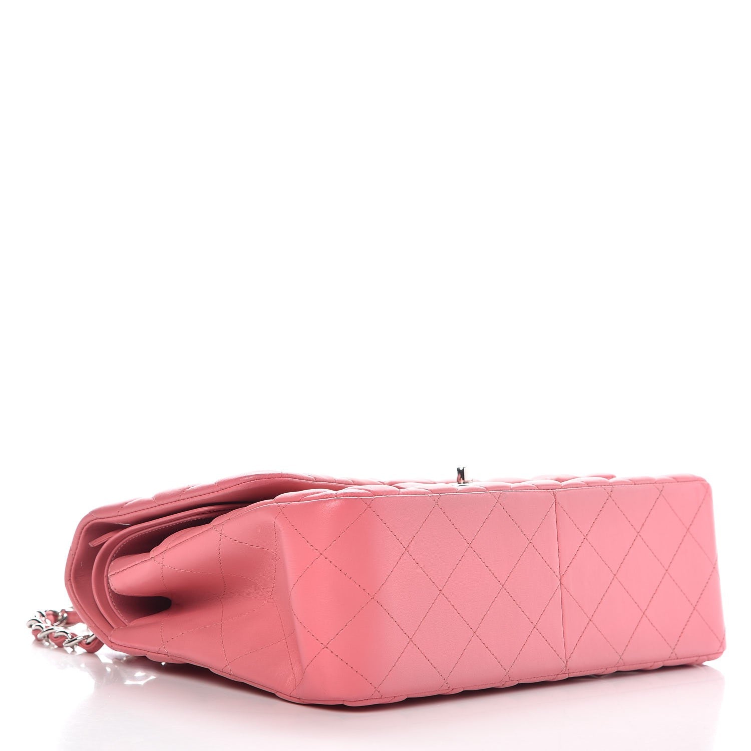 Chanel Lambskin Quilted Jumbo Double Flap Pink 4 of 7