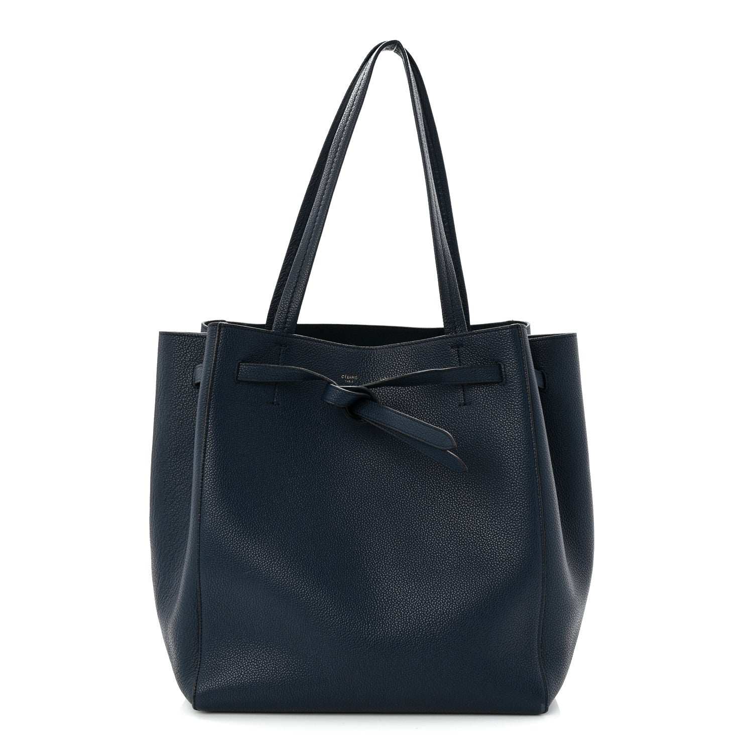 Celine Soft Grained Calfskin Small Belt Cabas Phantom Deep Blue 1 of 11