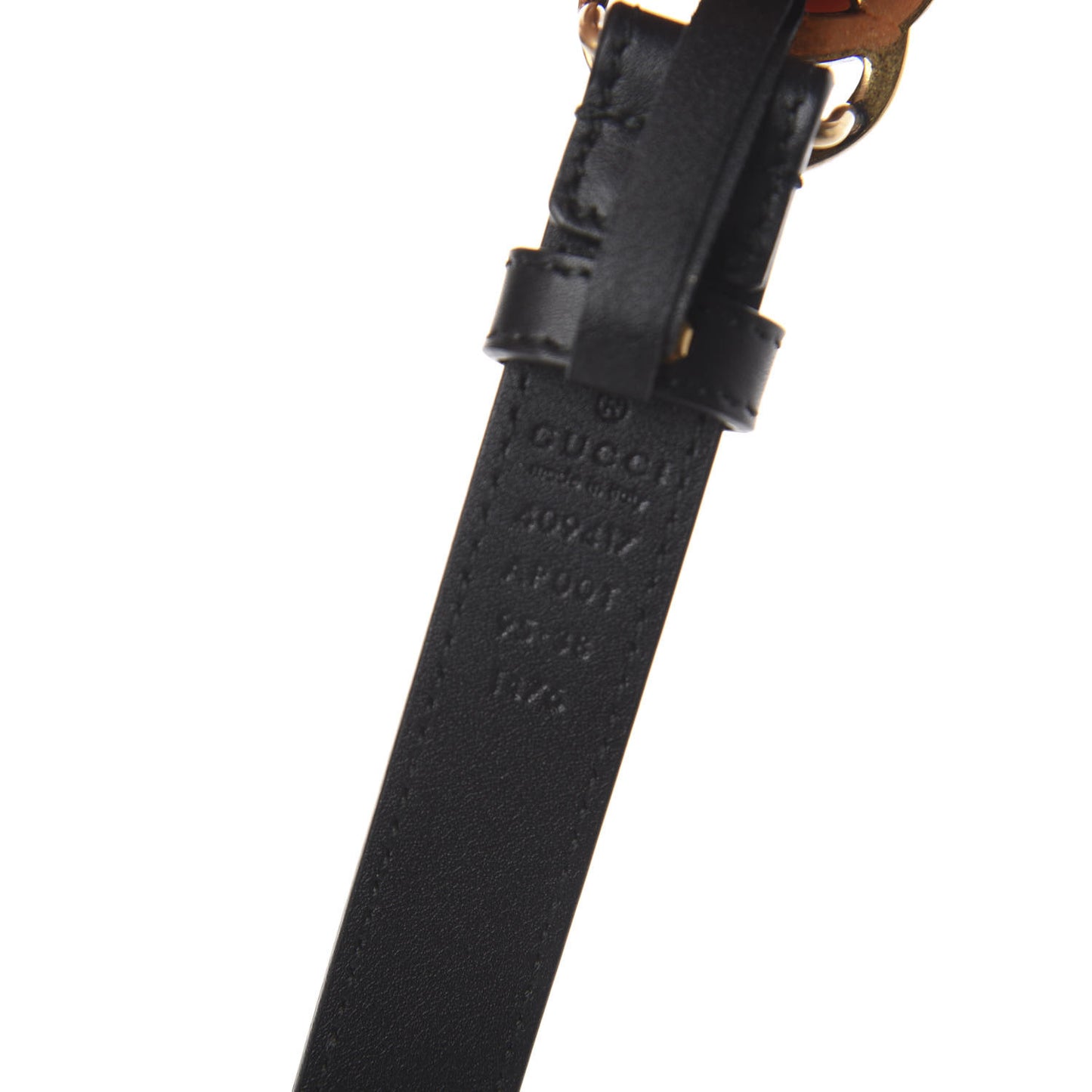 Calfskin Double G 20mm Belt 95 38 Black
