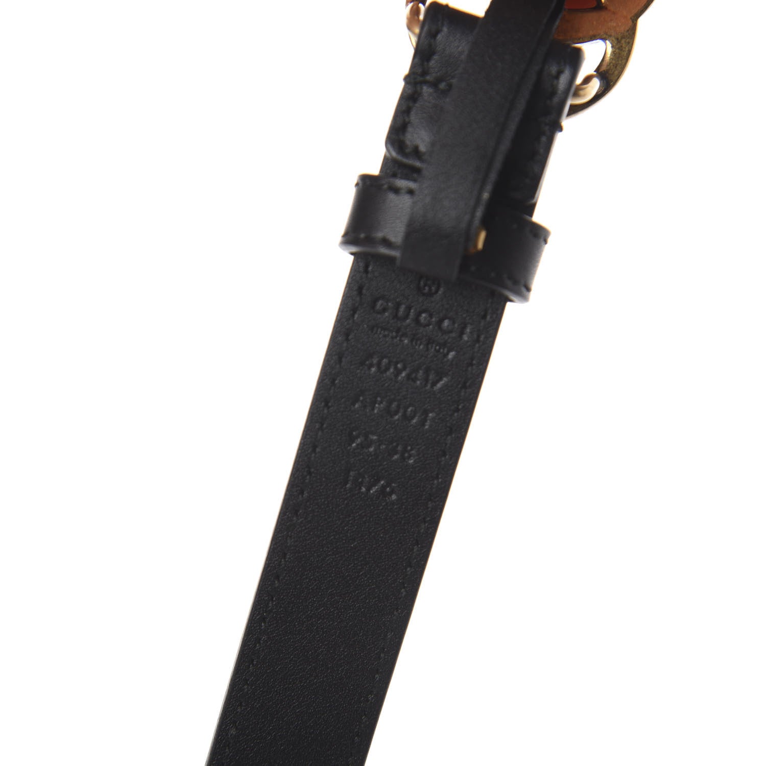 Gucci Calfskin Double G 20mm Belt 95 38 Black 5 of 5