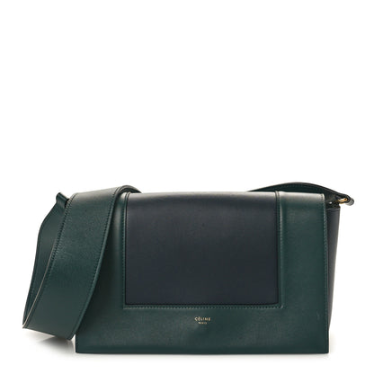 Celine Shiny Smooth Calfskin Medium Frame Shoulder Bag Amazone Dark Navy 1 of 10