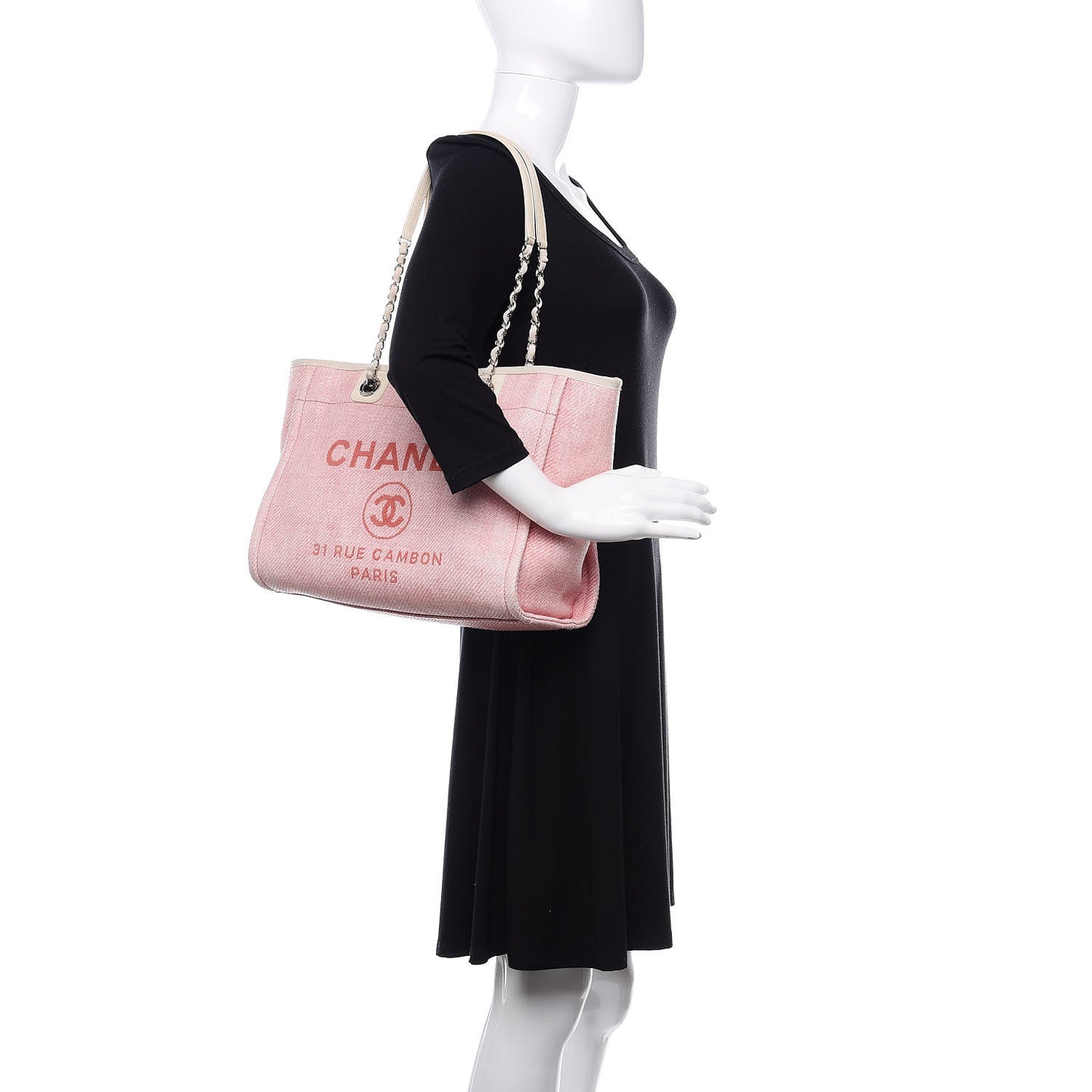 Canvas Small Deauville Tote Pink
