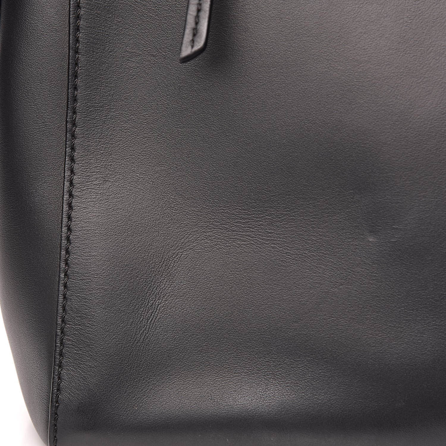 Fendi Vitello Baltico Dolce Shiny Nappa Lace Up DotCom Satchel Black Blue 12 of 17