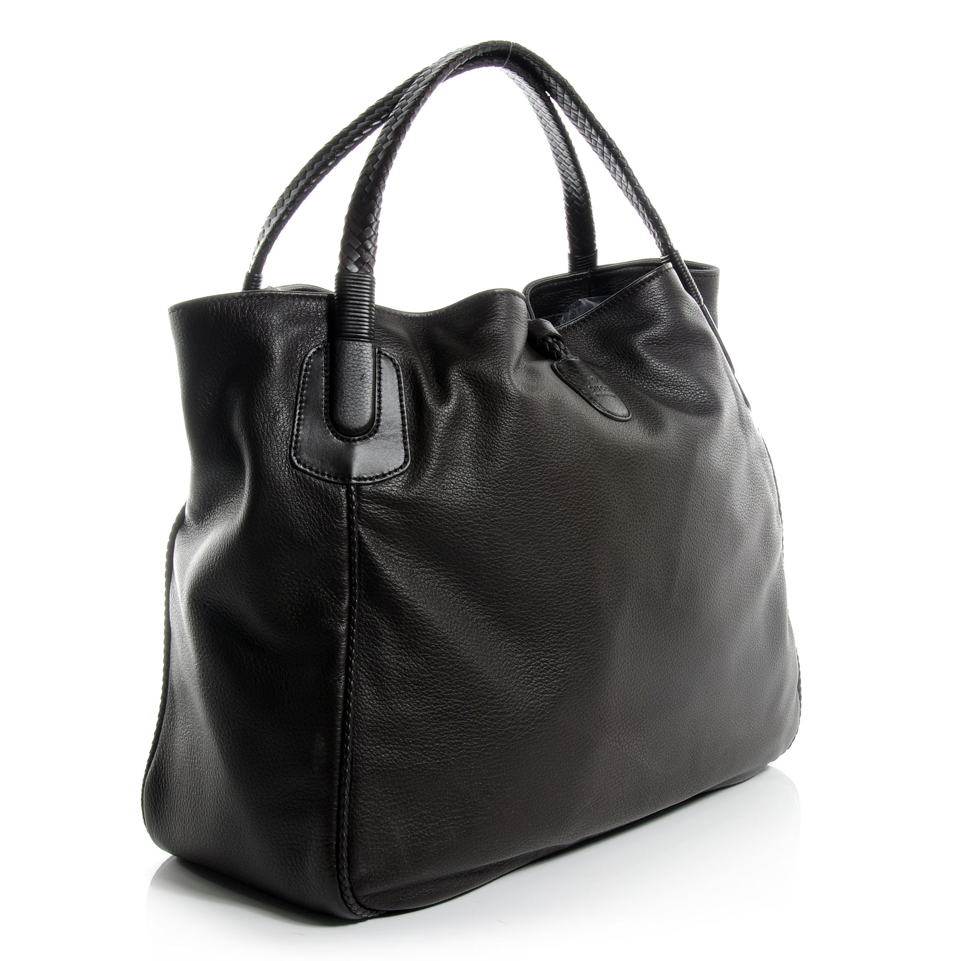 Gucci Deerskin Large Hip Bamboo Shoulder Bag Dark Cocoa 3 of 8