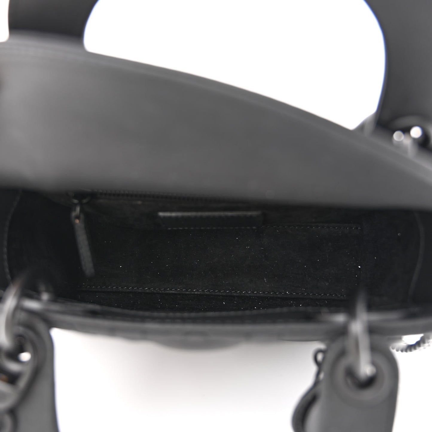 Ultra Matte Calfskin Cannage Mini Lady Dior Black