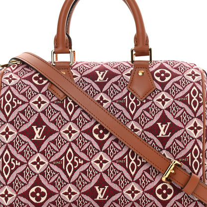 Louis Vuitton Jacquard Since 1854 Speedy Bandouliere 25 Bordeaux 8 of 10