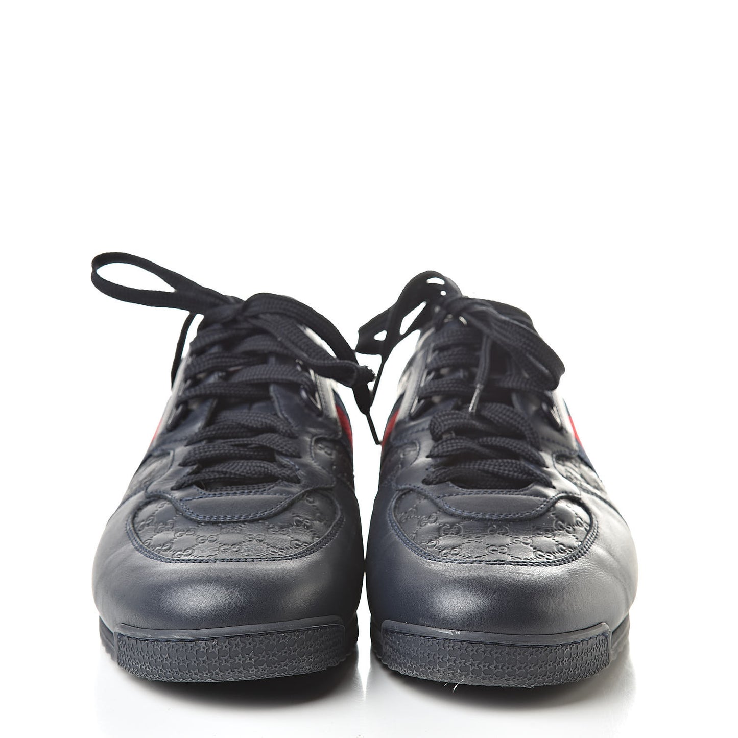 Guccissima Mens Web Sneakers 8.5 Blue