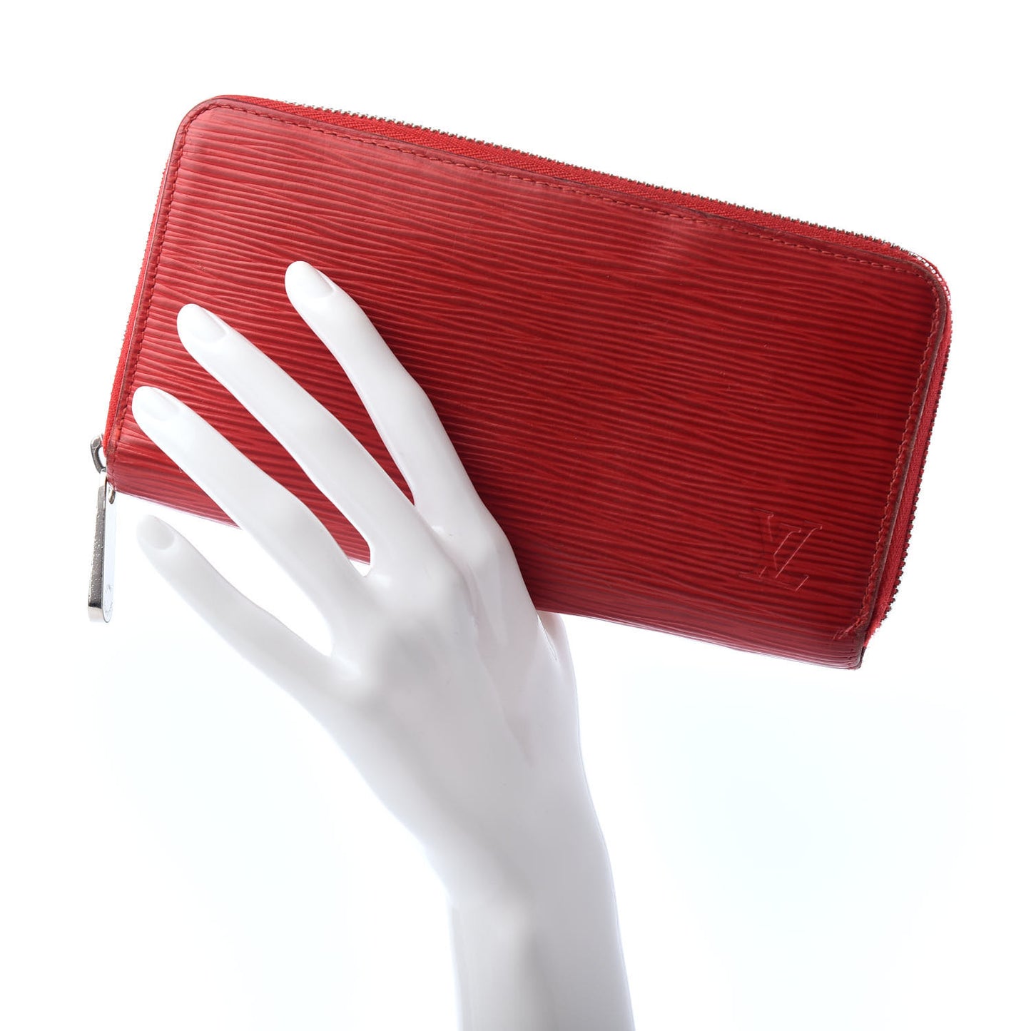 Epi Zippy Wallet Rouge
