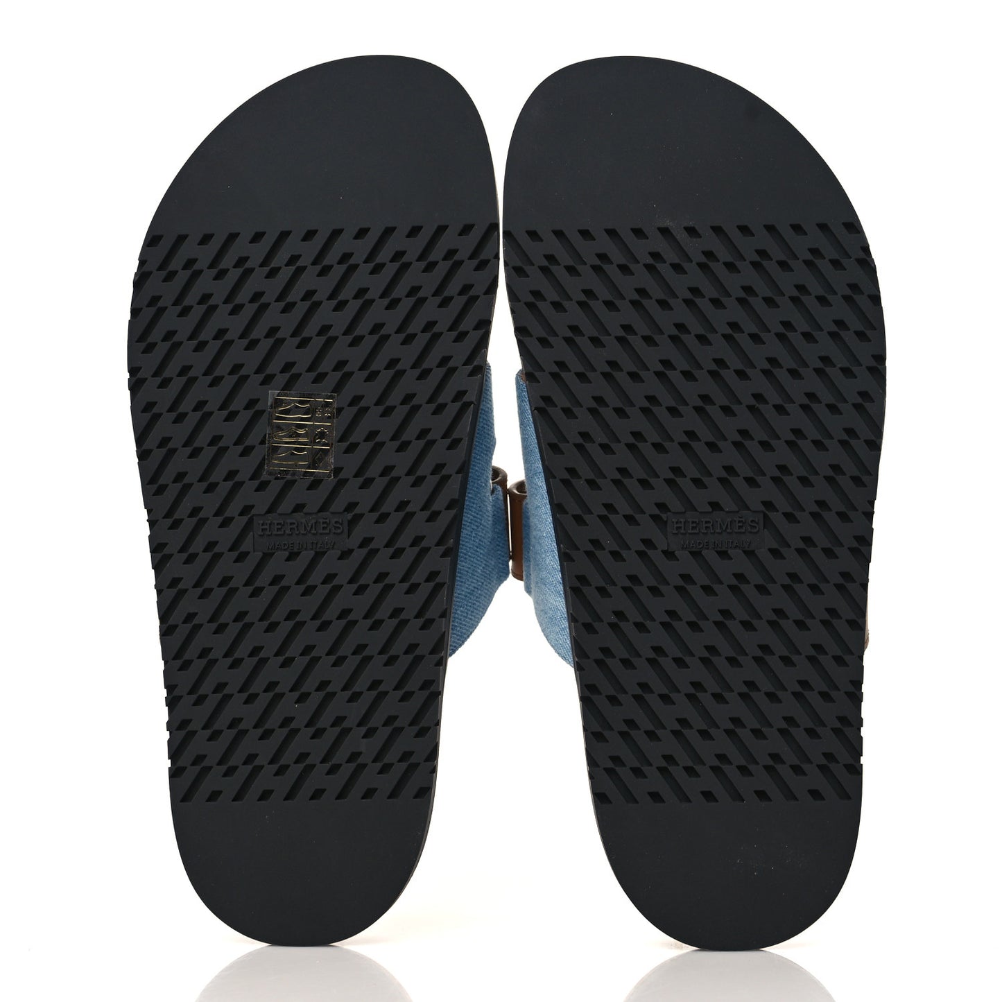 Denim Calfskin Womens Chypre Sandals 38 Bleu Clair Naturel