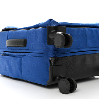 Gucci Econyl Nylon Monogram Off The Grid Suitcase Guilted Blue Black 7 of 11