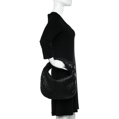 Bottega Veneta Nappa Intrecciato Teen Jodie Hobo Black 2 of 11