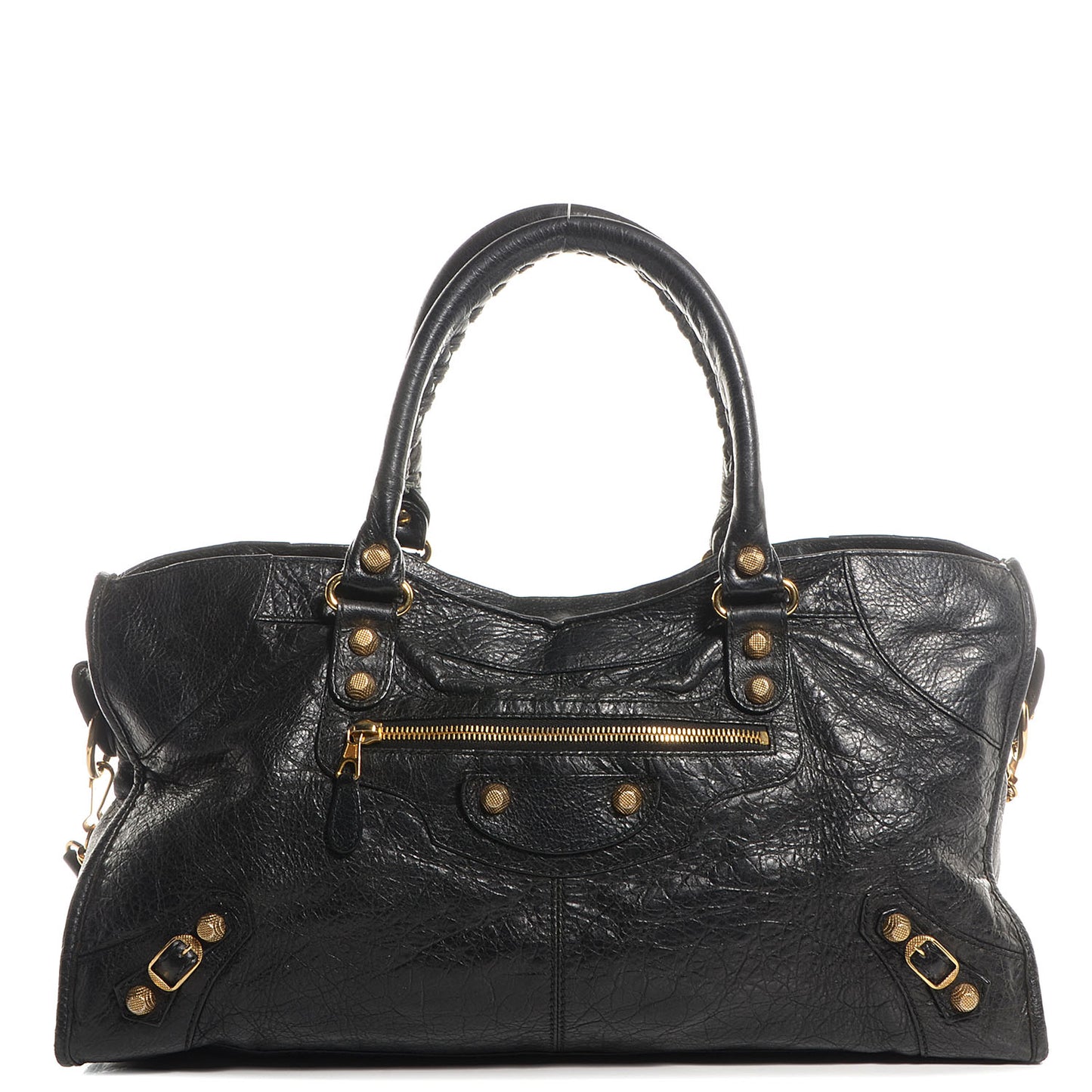 Agneau Giant 12 Gold Hardware Part Time Black