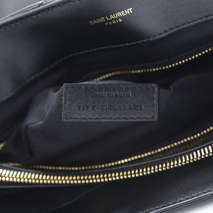 Saint Laurent Calfskin Y Quilted Monogram Large Loulou Chain Satchel Black 7 of 11
