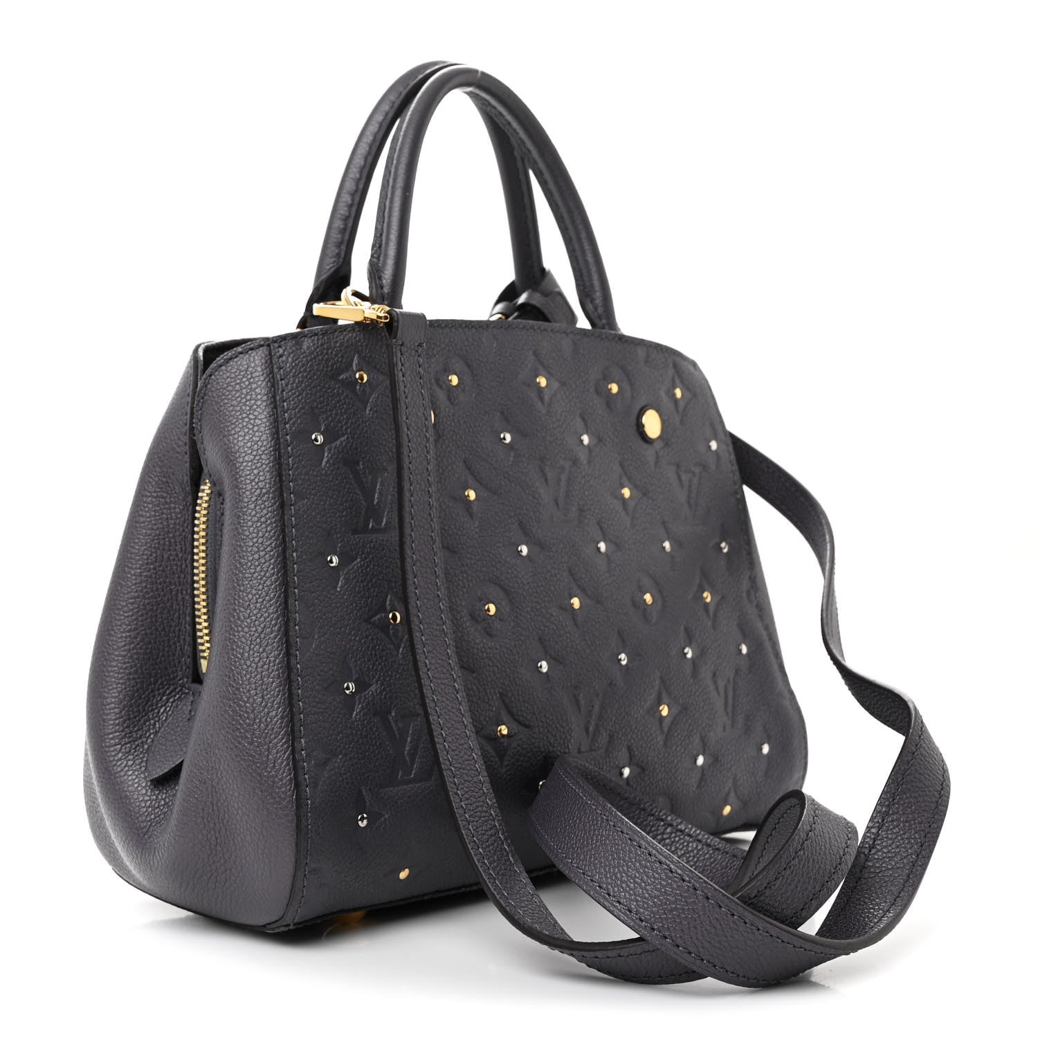 Louis Vuitton Empreinte Studded Montaigne BB Gris Silver 3 of 11