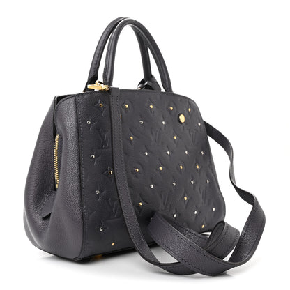 Louis Vuitton Empreinte Studded Montaigne BB Gris Silver 3 of 11