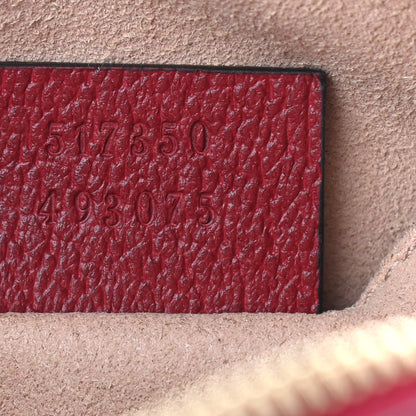 Gucci GG Supreme Monogram Flora Web Mini Ophidia Shoulder Bag Red 7 of 9