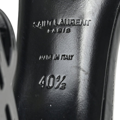 Saint Laurent Patent Calfskin Opyum 110 Sandals 40.5 Black 6 of 8