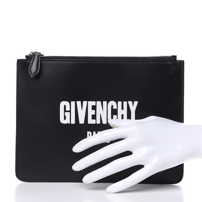 Givenchy Calfskin Medium Logo Pouch Black 2 of 10