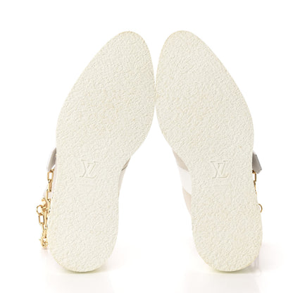 Louis Vuitton Calfskin Suede Mens Creeper Ankle Boots 7 White 6 of 10
