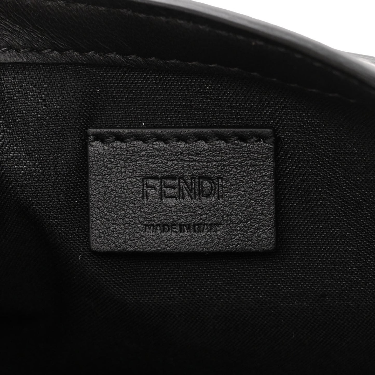 Nappa FF 1974 Embossed Mini Baguette Black
