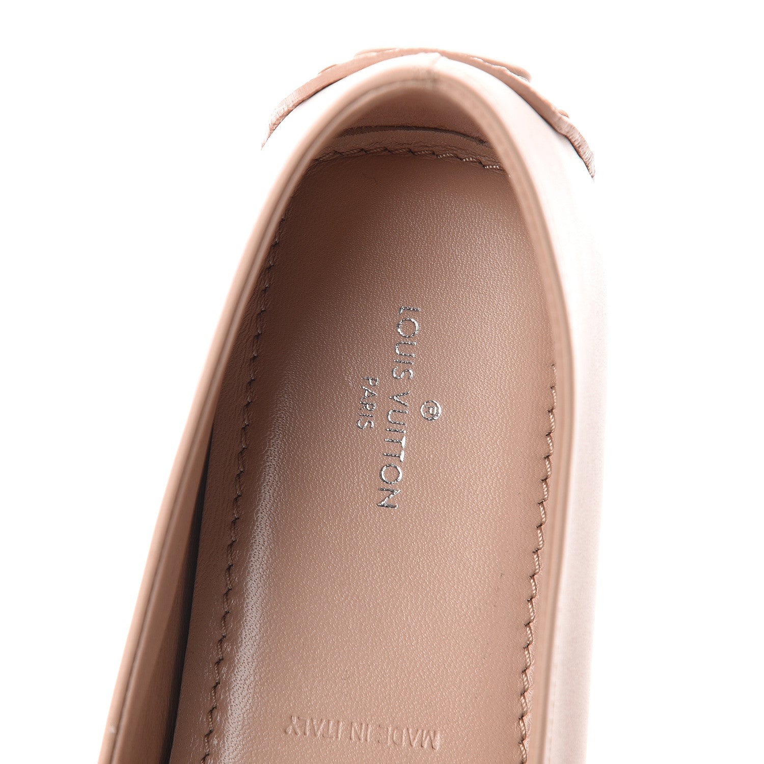 Louis Vuitton Calfskin Oxford Ballerina Flats 39 Nude 6 of 7