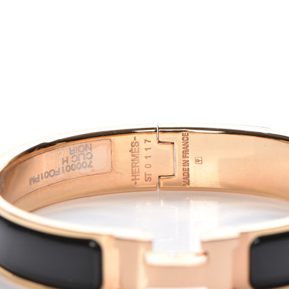 Hermes Enamel Narrow Clic Clac H Bracelet PM Black 4 of 6