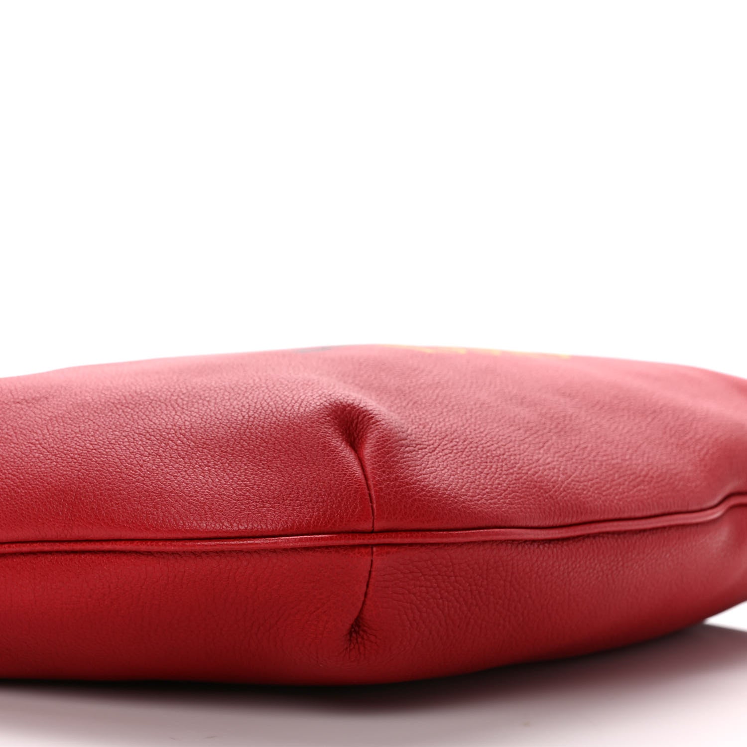 Gucci Grained Calfskin Logo Half Moon Hobo Red 8 of 9