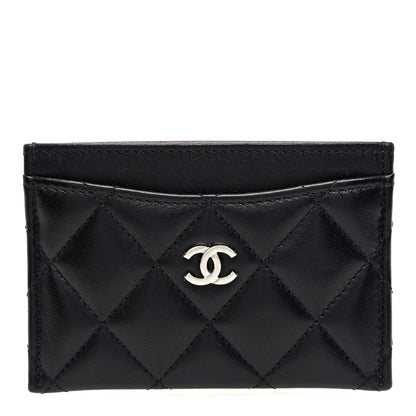 Chanel Lambskin Quilted Card Holder Black 1 of 9