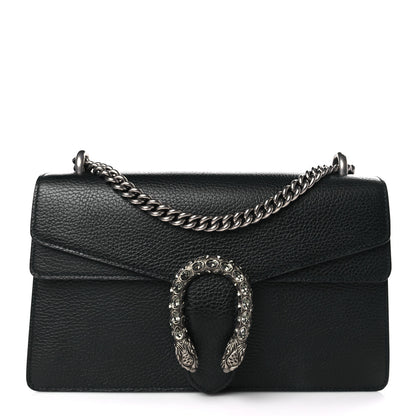 Gucci Pebbled Calfskin Small Dionysus Shoulder Bag Black 1 of 10