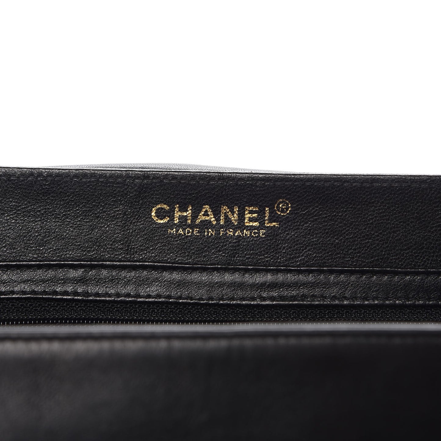 Lambskin Chocolate Bar Accordion Flap Black