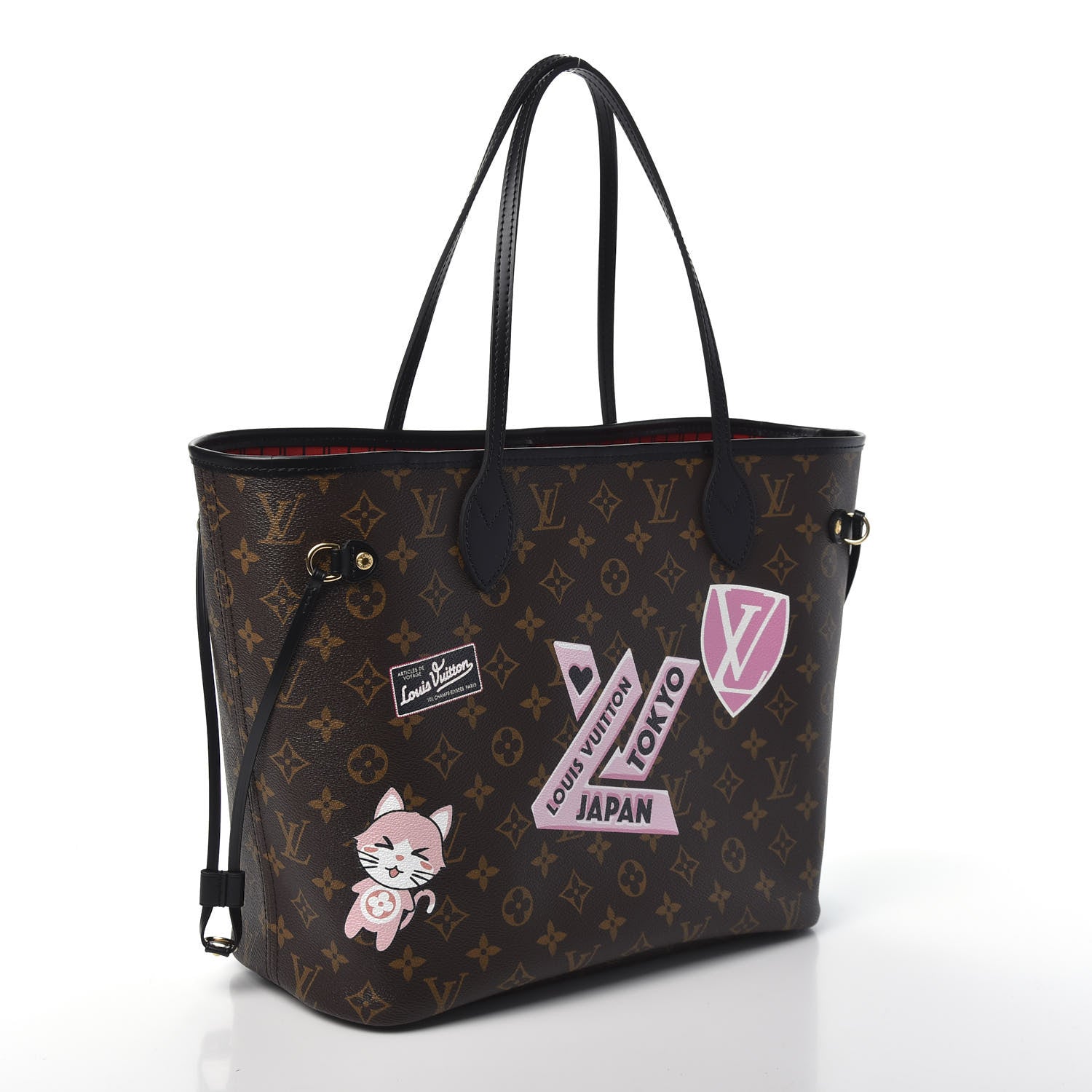 Louis Vuitton Monogram My LV World Tour Neverfull MM 3 of 9