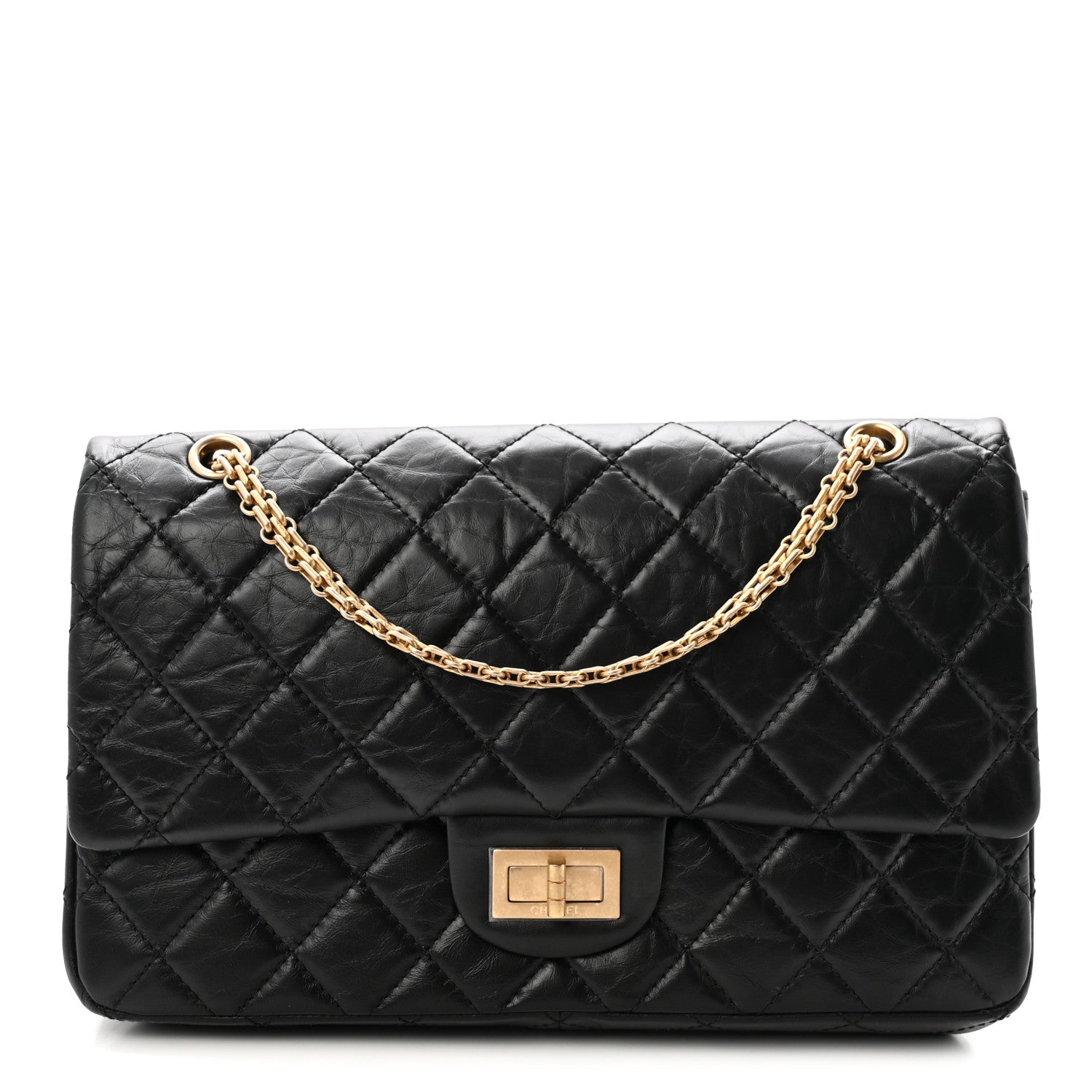 Chanel Aged Calfskin Quilted 2.55 Reissue 227 Flap Black 1 of 10