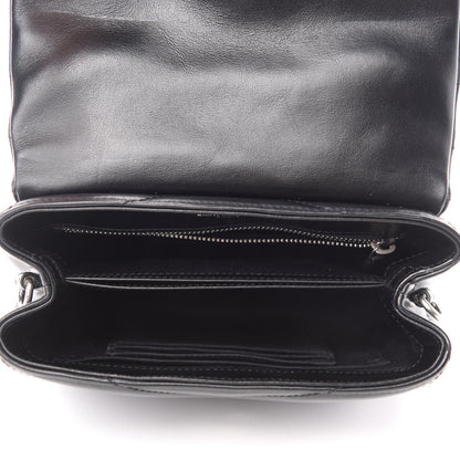Saint Laurent Calfskin Y Quilted Monogram Toy Loulou Crossbody Bag Black 5 of 11