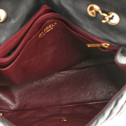 Chanel Lambskin Quilted Jumbo Single Flap Black 4 of 10