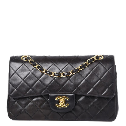 Chanel Lambskin Quilted Small Double Flap Black 1 of 8
