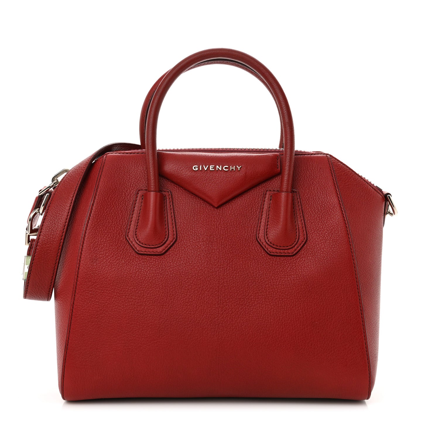 Sugar Goatskin Small Antigona Vermillon