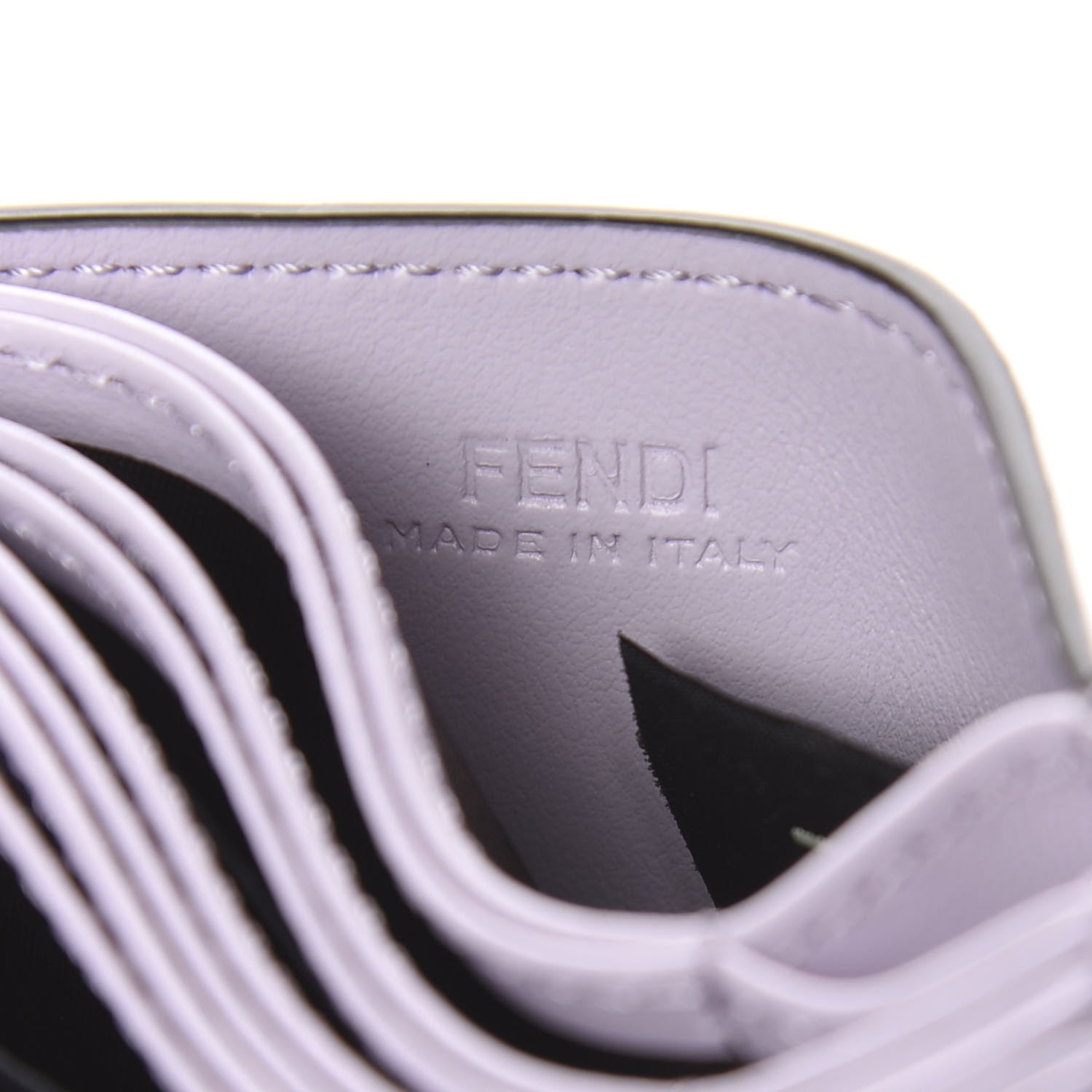 Fendi Vitello Cruise F is Fendi Gusseted Card Holder Anemone 6 of 7