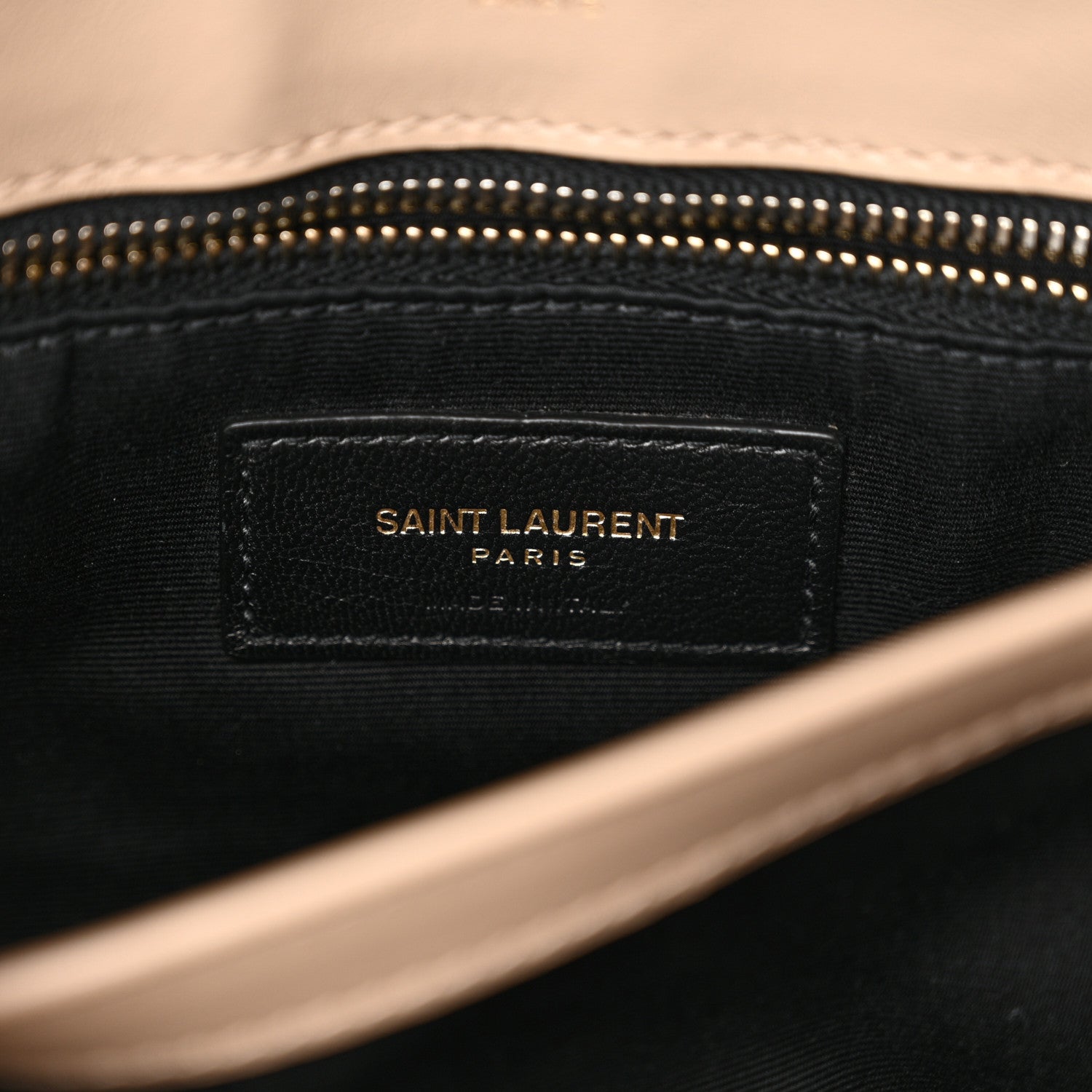 Saint Laurent Calfskin Y Quilted Monogram Toy Loulou Crossbody Bag Dark Beige 6 of 11