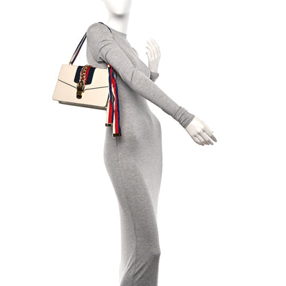 Gucci Calfskin Small Sylvie Shoulder Bag Off White 2 of 12