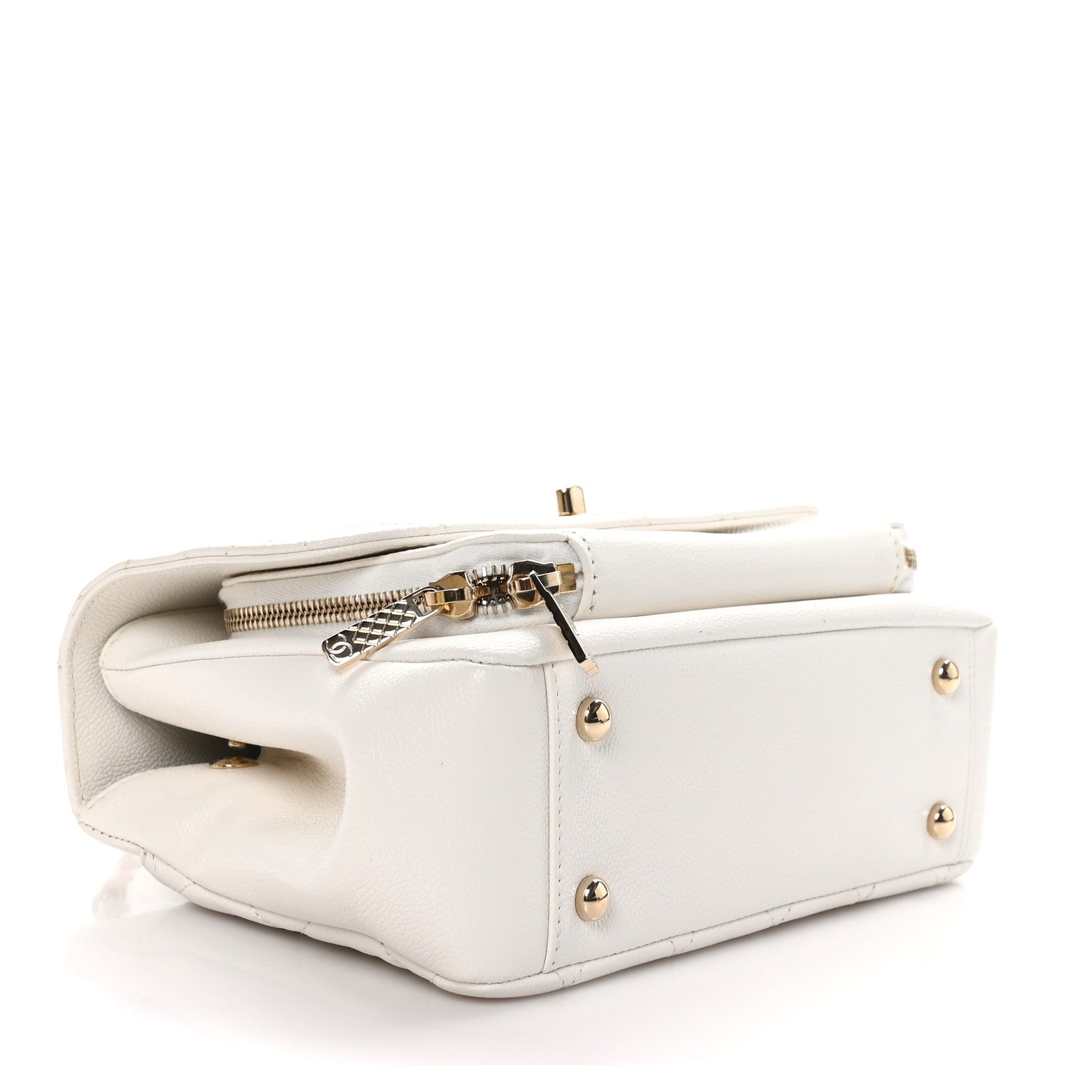 Chanel Caviar Quilted Medium Business Affinity Flap White 4 of 10